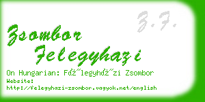 zsombor felegyhazi business card